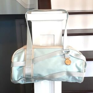 & Nike light blue sporty & strappy nylon small handbag